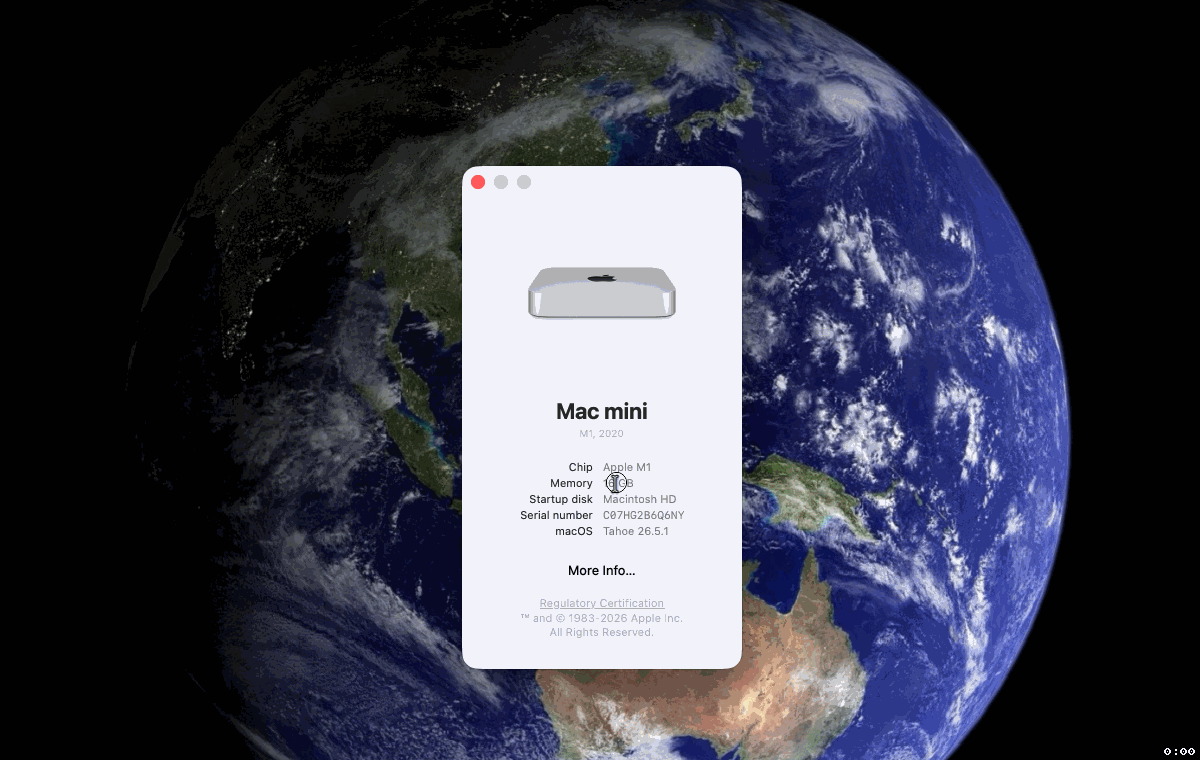 Alenface running a local LLM on macOS, demonstrating fast native inference